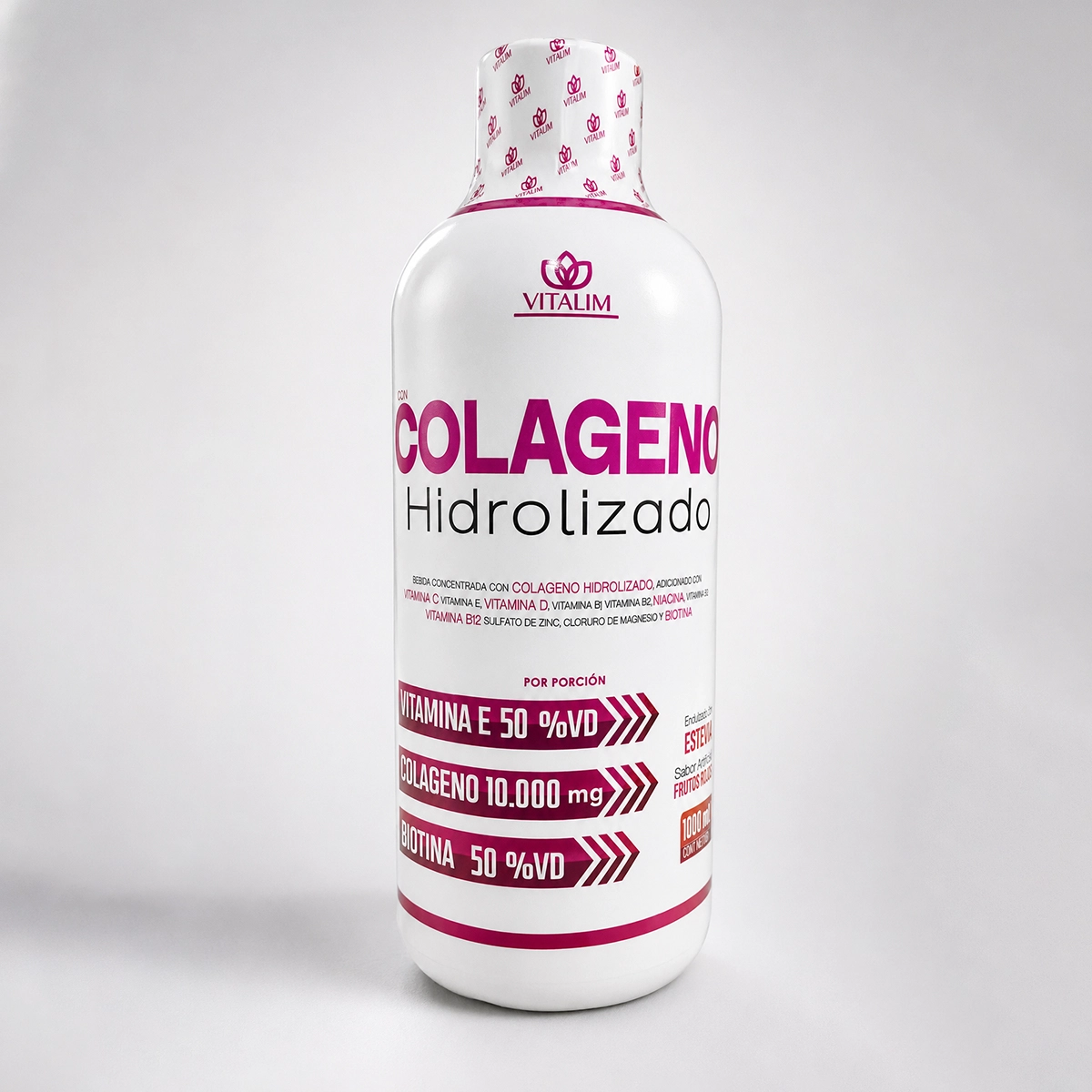 Colágeno líquido hidrolizado Vitalim 1 litro para piel cabello uñas y articulaciones