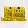 KLG concentrado de frutas con borojó, chontaduro y maca en presentación de sachets individuales y caja original.